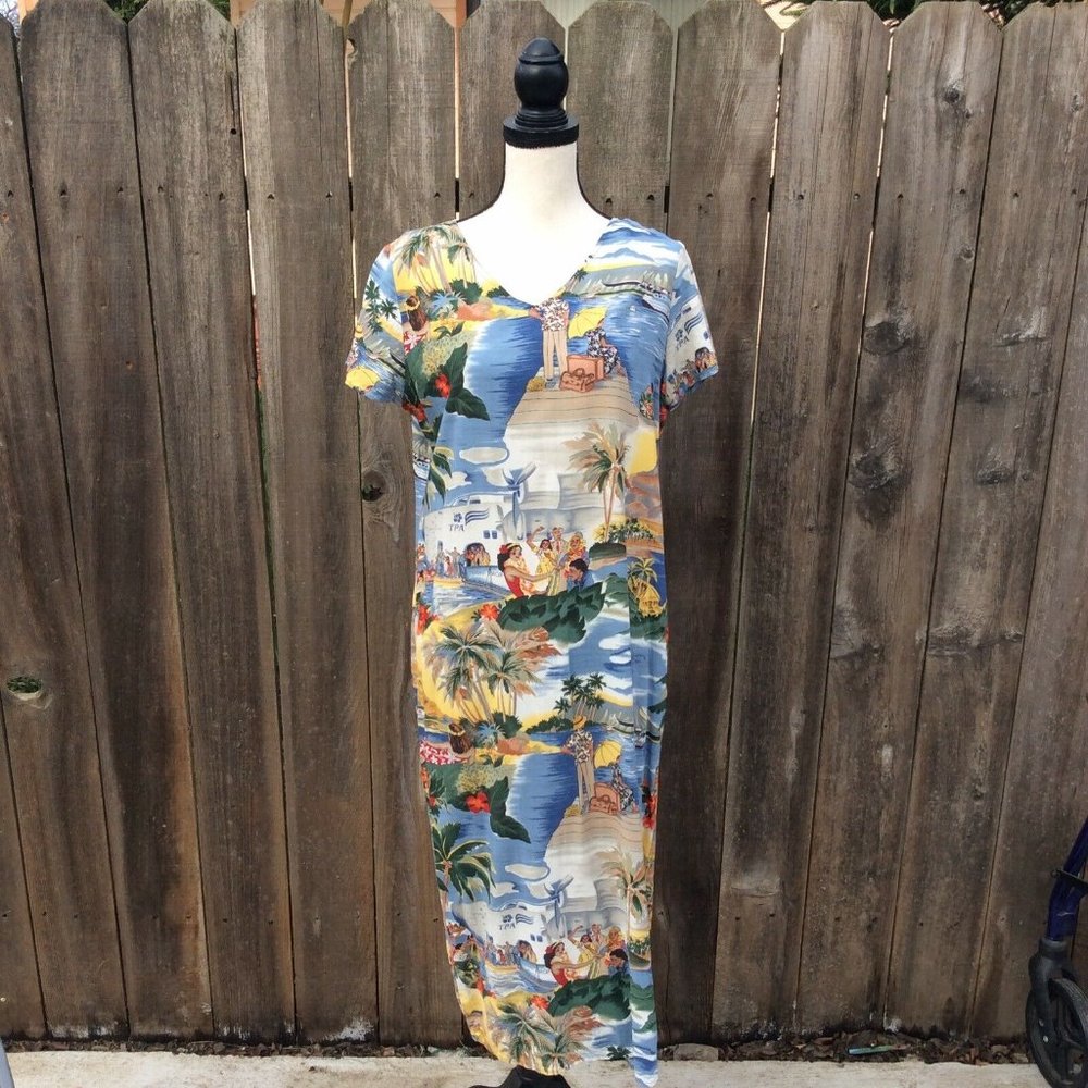 Reyn Spooner Hawaii Vacation Printed Dress